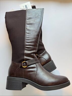 LifeStride Women's Brighton Round Toe Extra Wide Calf Tall Boots
